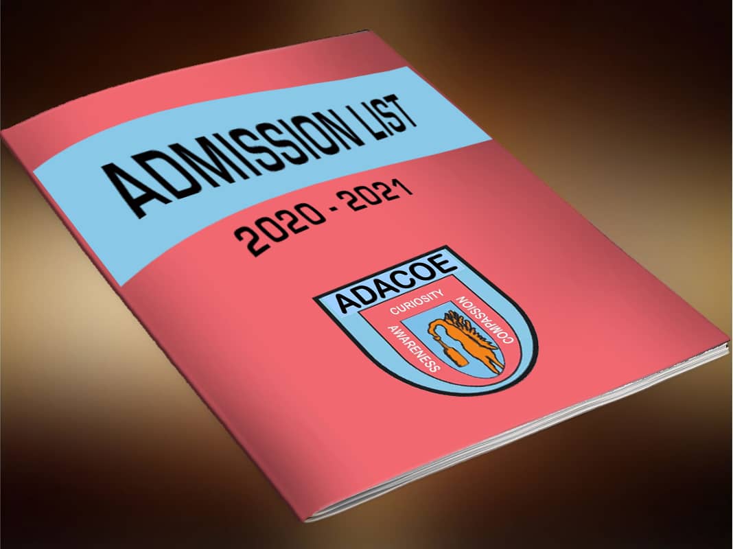 2020 – 2021 Admission List