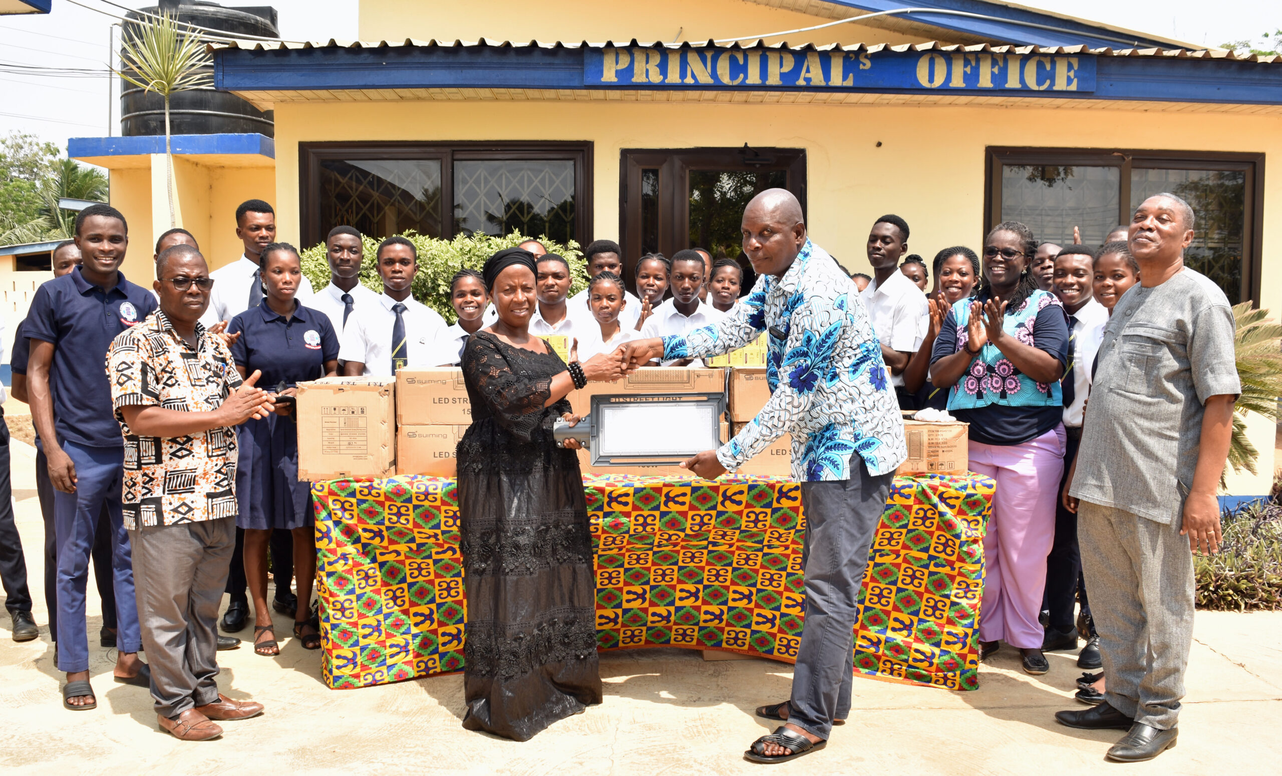 MP for Ada Constituency Donates Street Lights and LED Bulbs to Ada College