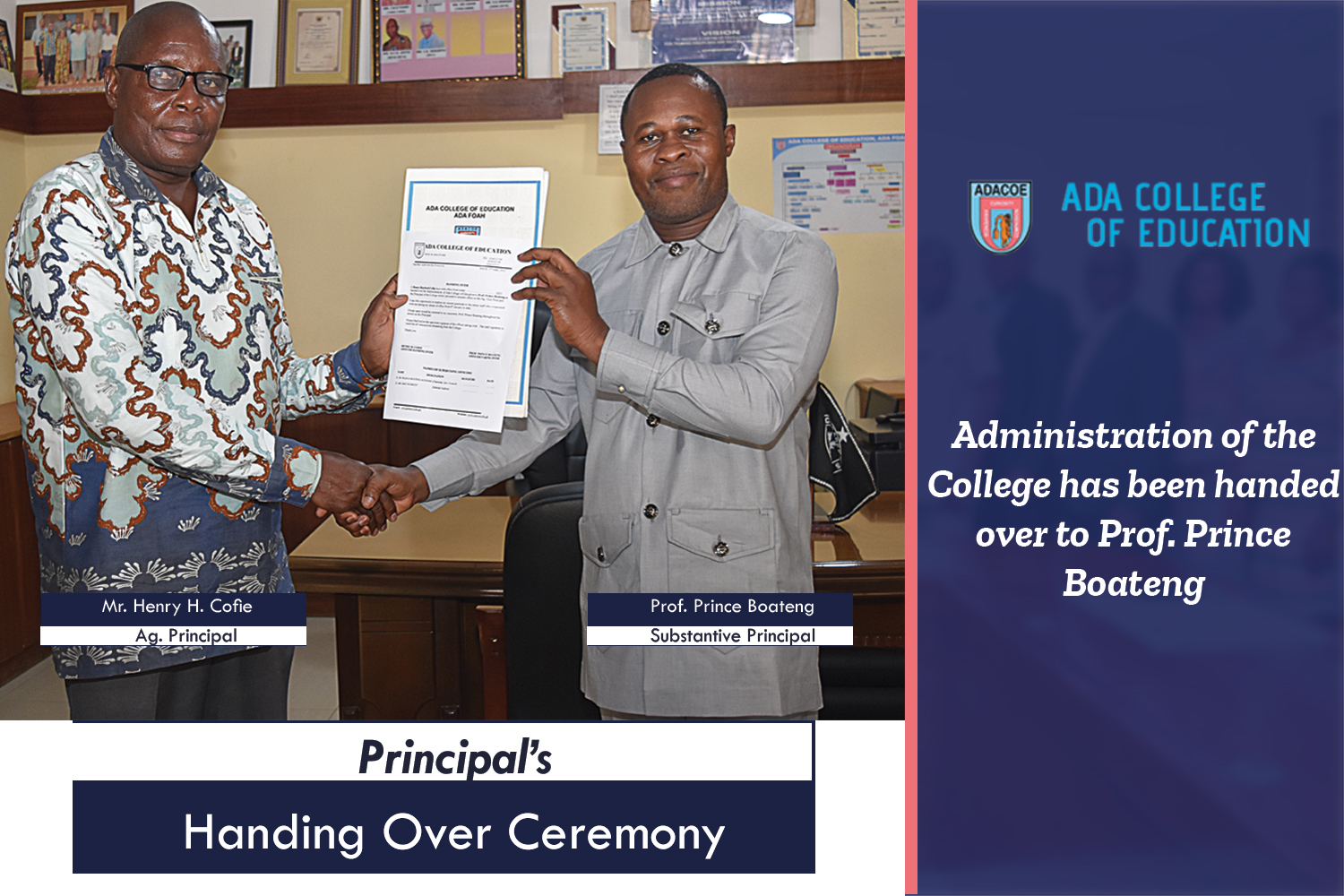Handing Over Ceremony