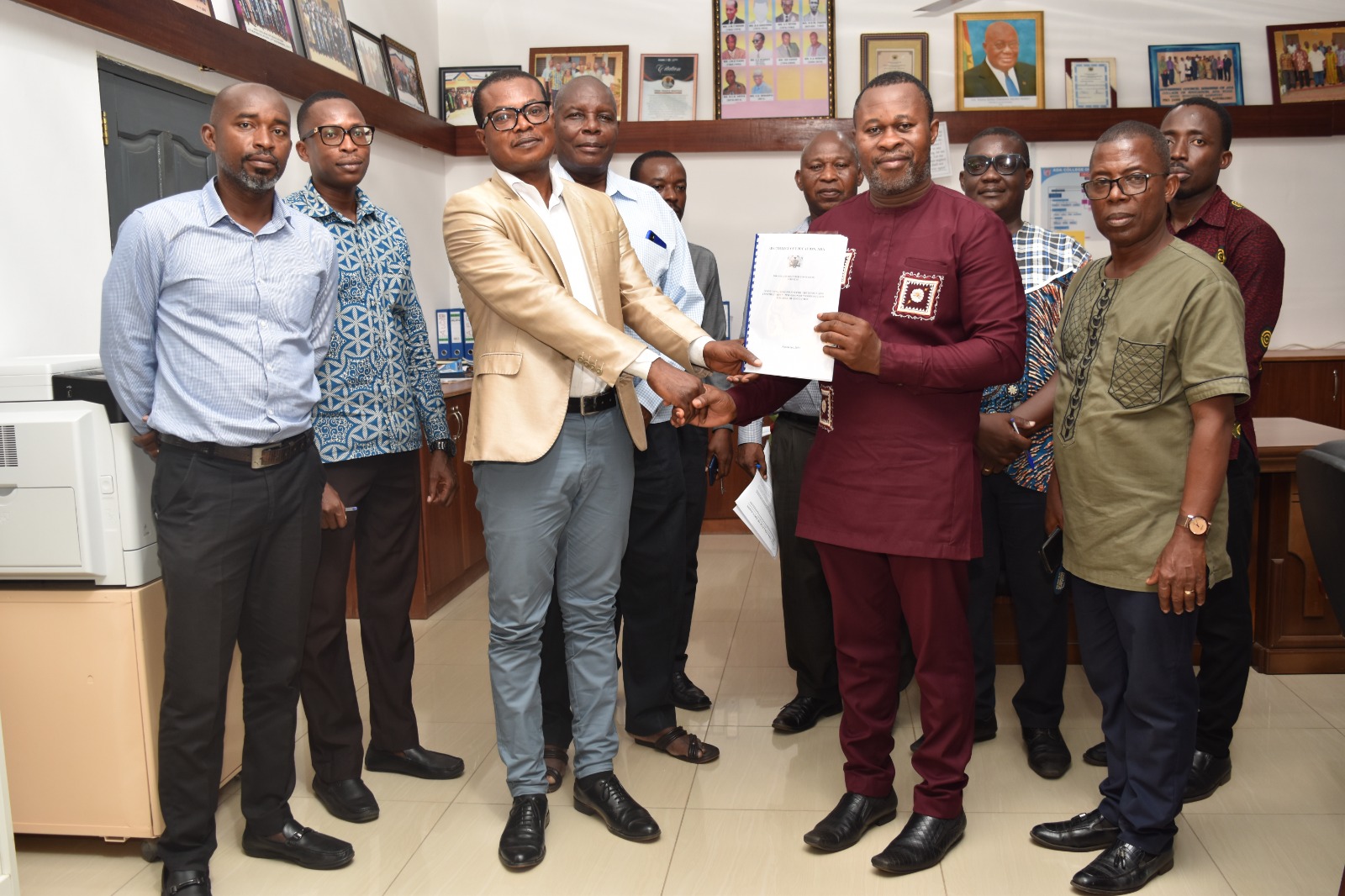 Signing of Contract Between Ada College, Consultant and the Contractor for the Completion of the Science Block